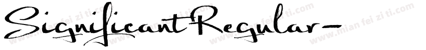 Significant Regular字体转换
